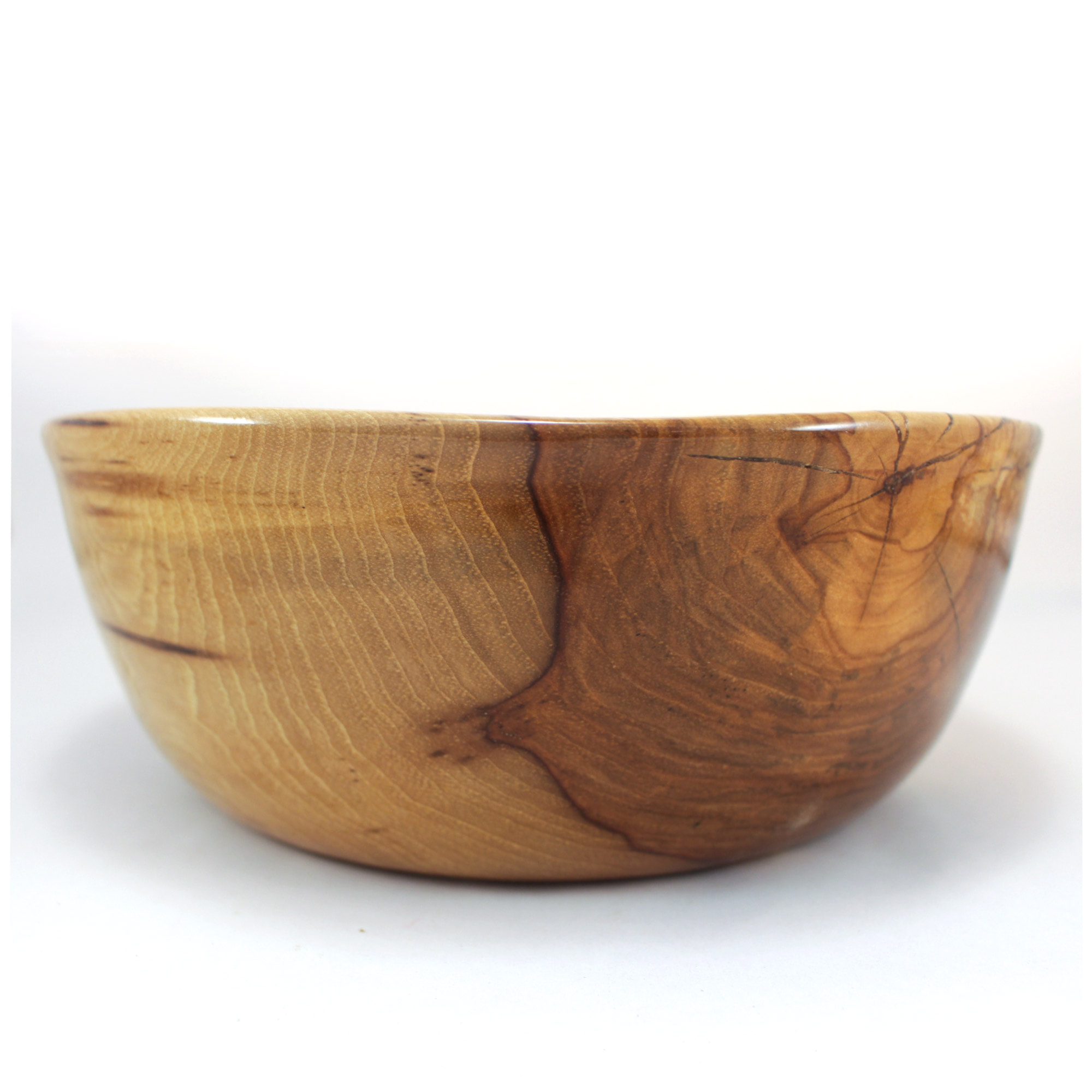 Yarn Bowl, Extra Large, Spalted-Pecan, Heirloom Knitting or Crochet Bowl